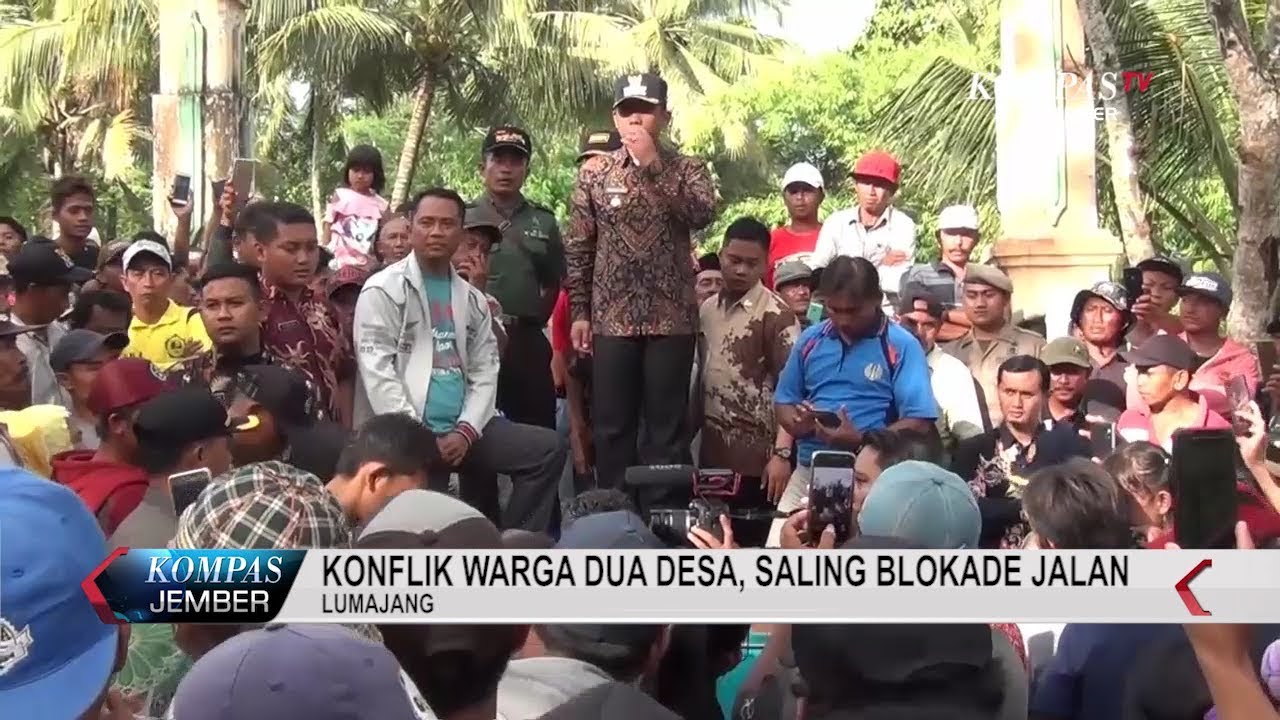 Konflik Warga Dua Desa, Saling Blokade Jalan