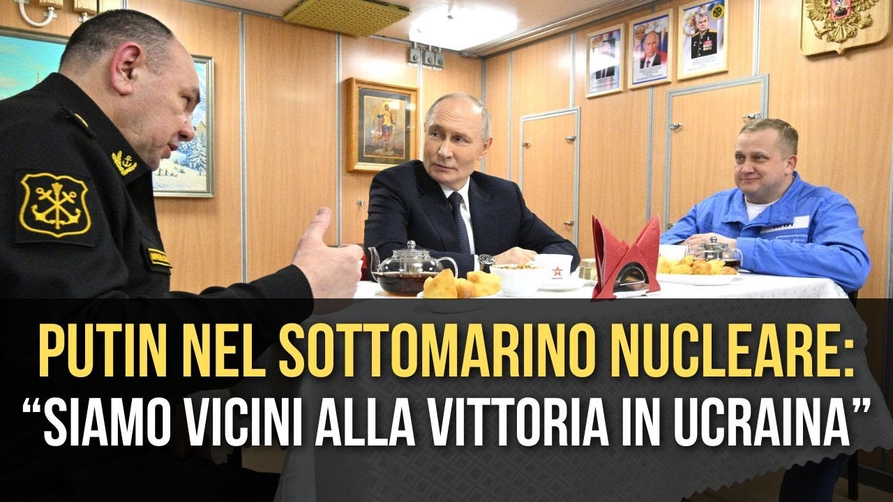 Dentro il sottomarino nucleare con Putin: “Siamo vicini alla vittoria in Ucraina”