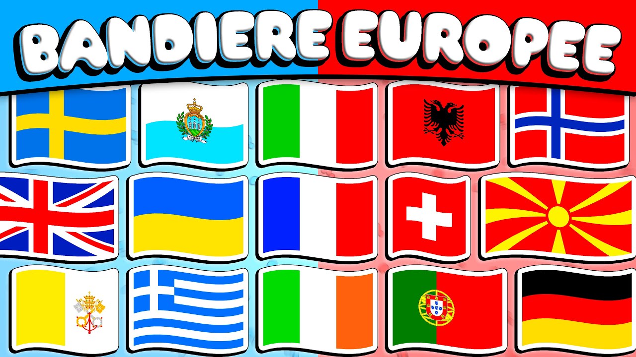 Indovina la Bandiera EUROPEA🌍 Quiz Bandiere Europee