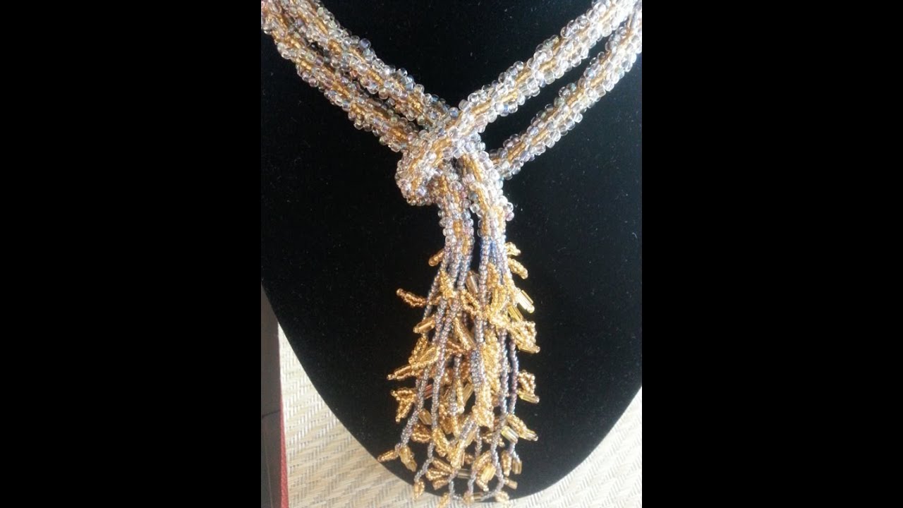 Bisuteria paso a paso   Como Terminar Mi Collar Tejido con Gancho.