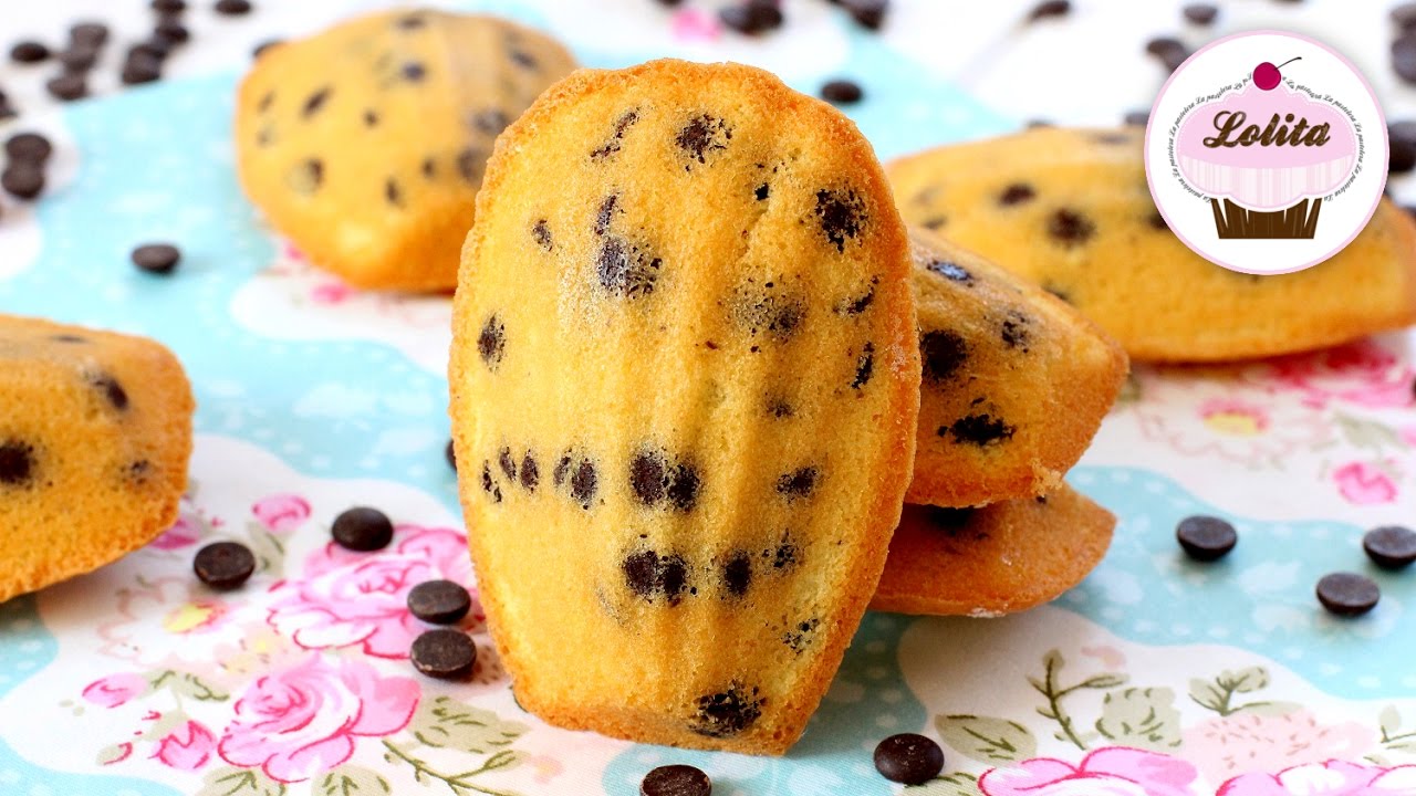 MADELEINES AUTÉNTICAS con CHIPS de CHOCOLATE ❤️ RECETA FÁCIL y RÁPIDA 👩‍🍳 Lolita la pastelera