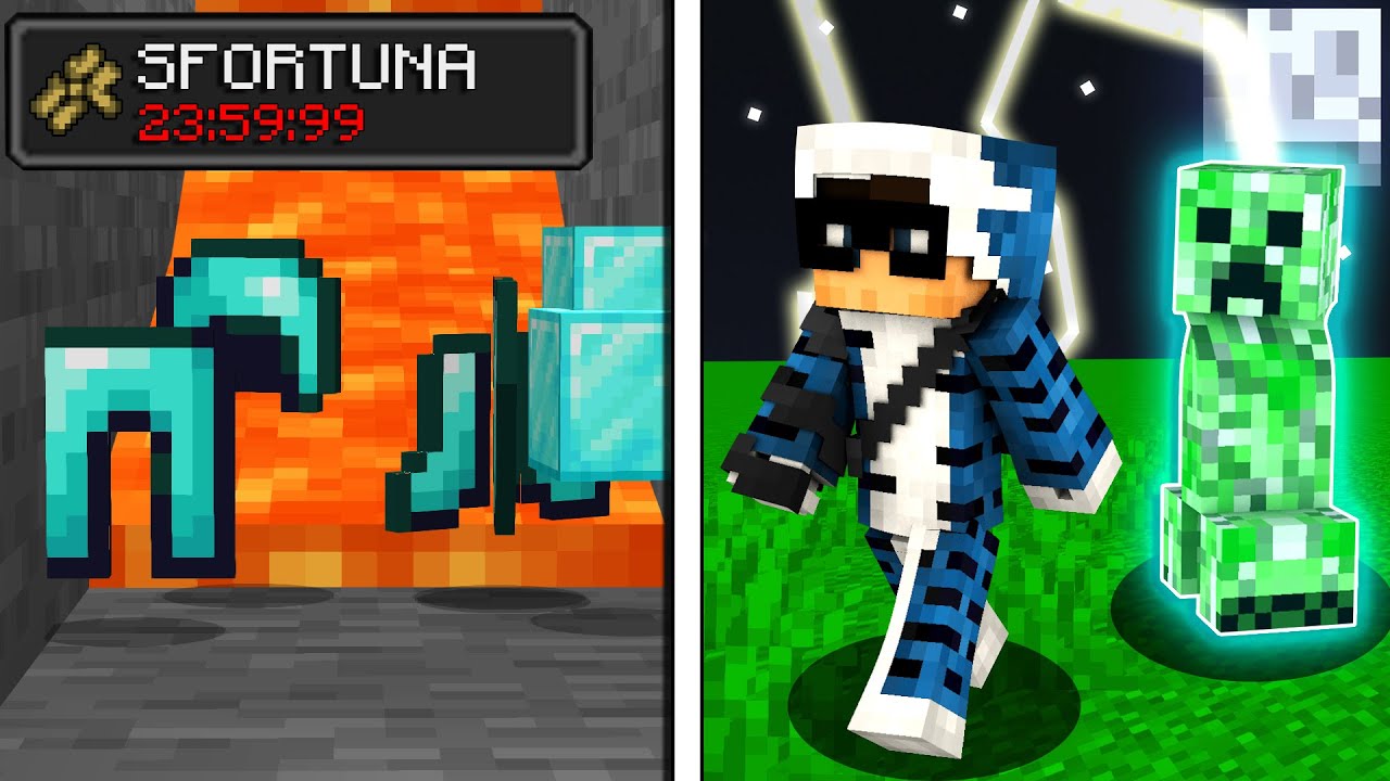 MINECRAFT MA &Egrave; TUTTO SFORTUNATO PER 24 ORE!!