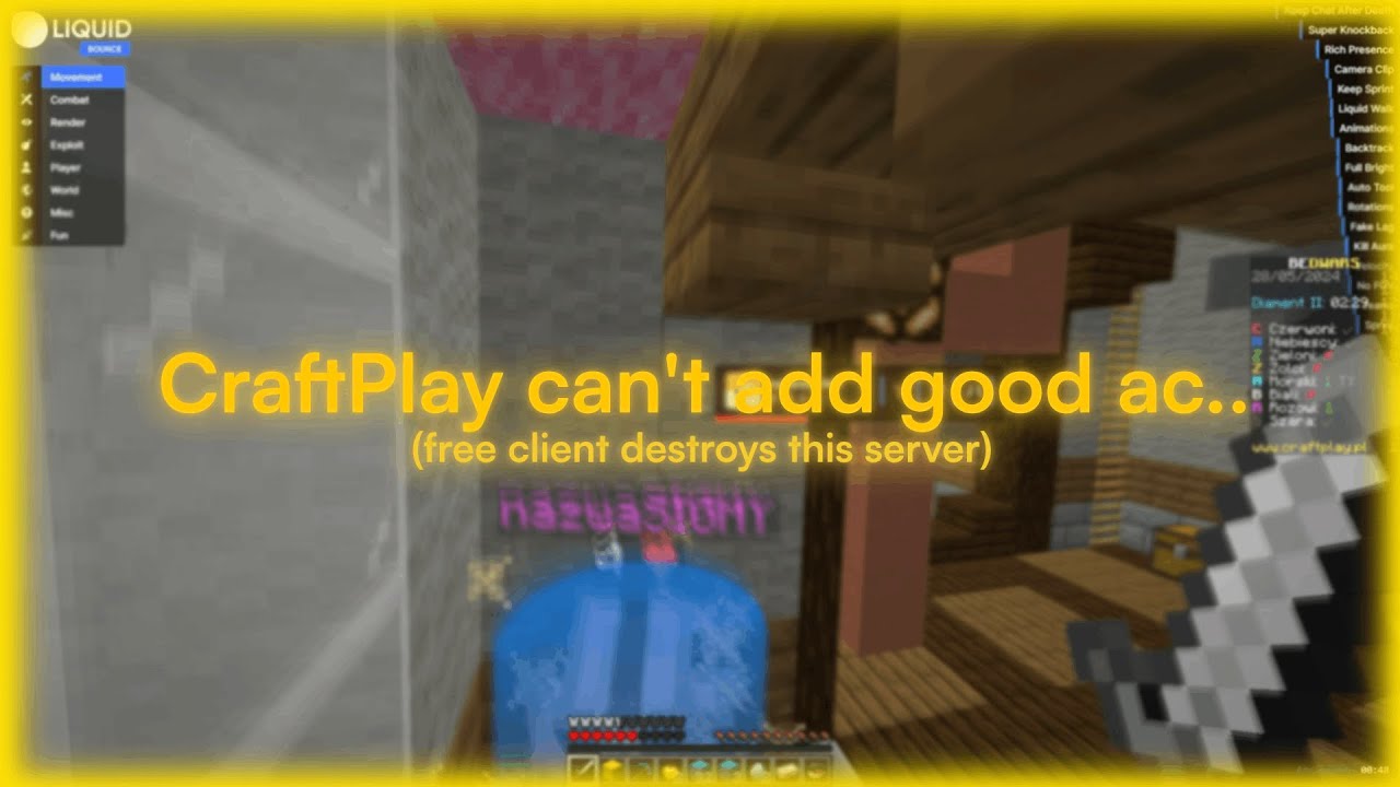 Destroying IntaveAC with this Free Client! | LiquidBounce NextGen