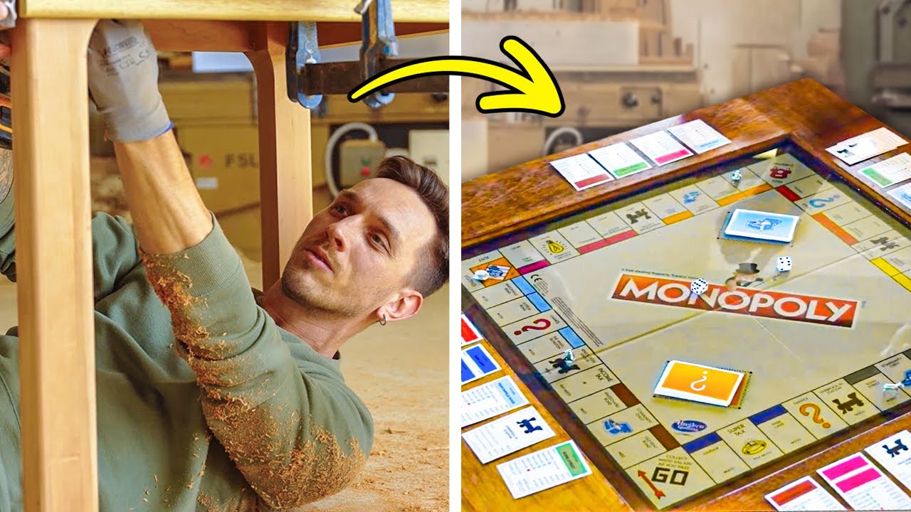 DIY Wooden Monopoly Board Craft: Step-by-Step and Final Reveal 🪚🧩