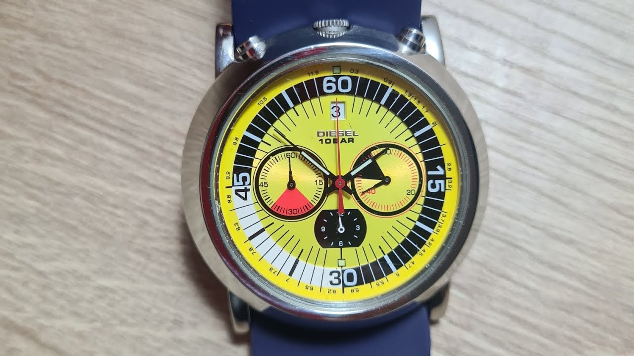 RELOJ DIESEL DZ4016 BULLHEAD AMARILLO, RESTAURACIÓN Y ENSAMBLE.
