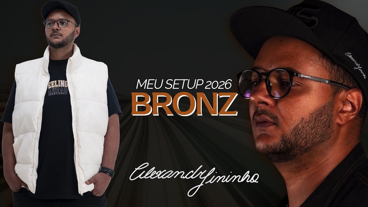 O SETUP DE PRATOS DO FININHO EM 2026 | BRONZ CYMBALS