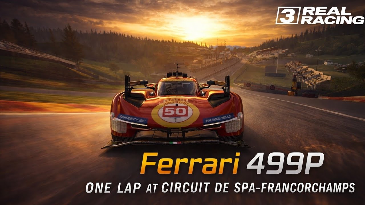 Ferrari 499p one lap at circuit de Spa-Francorchamps