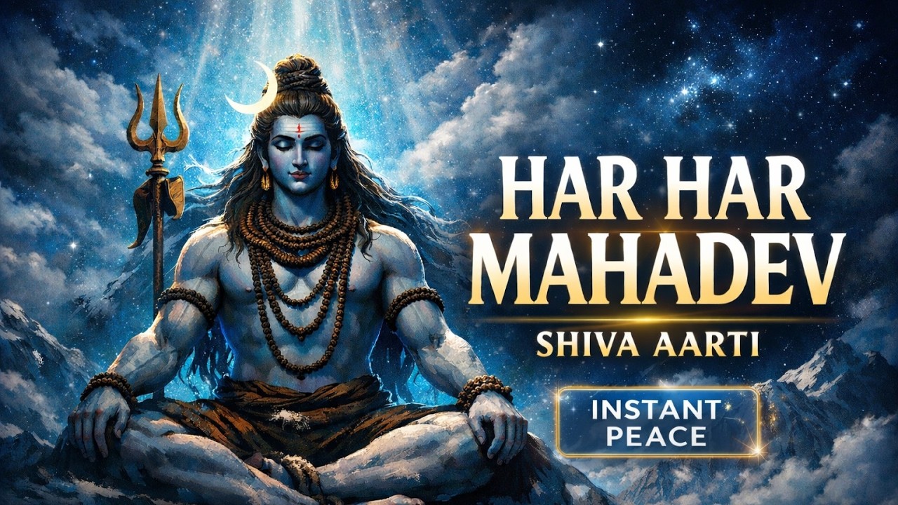 Har Har Mahadev Aarti 🙏 | Shiva Aarti for Instant Peace & Calm Mind