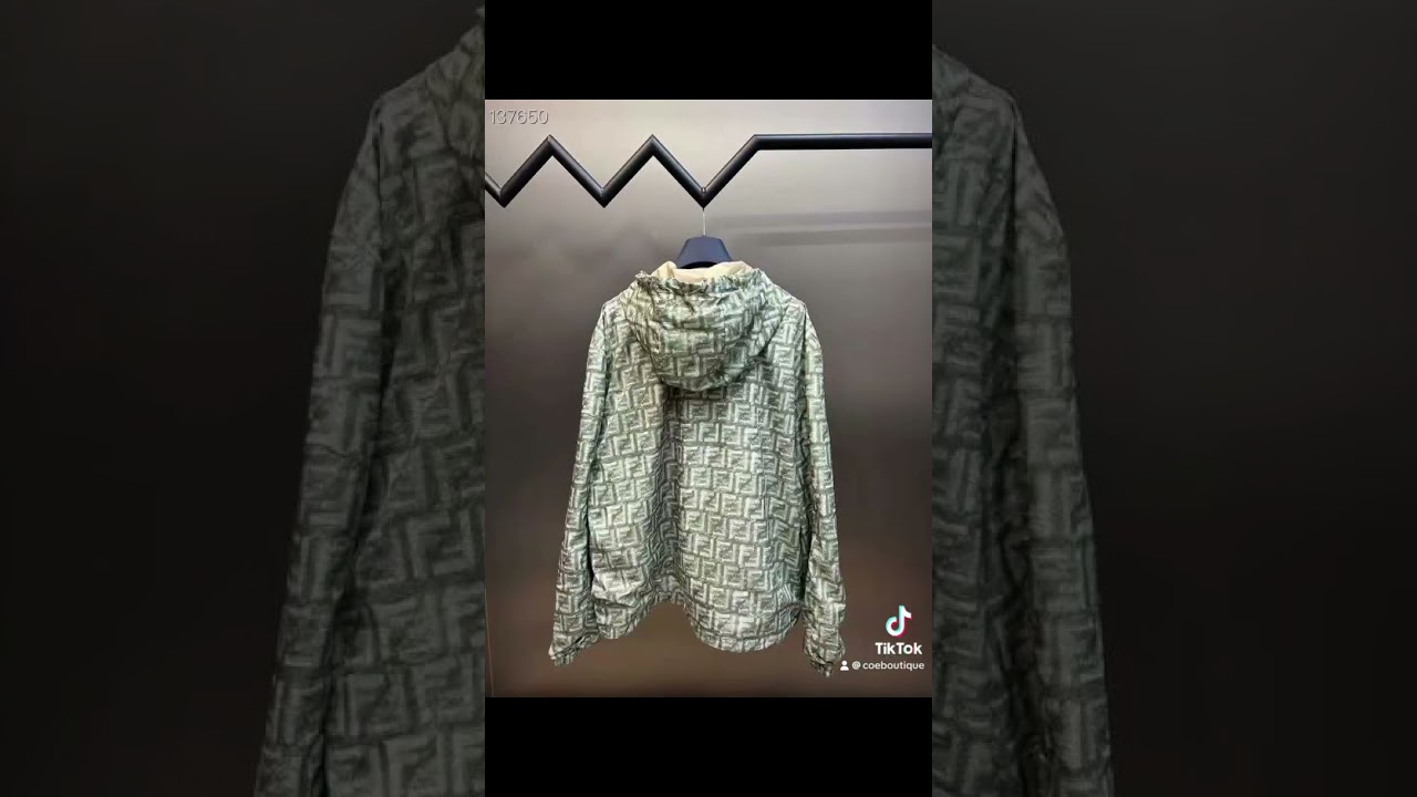 Fendi FF print reversible hooded jacket