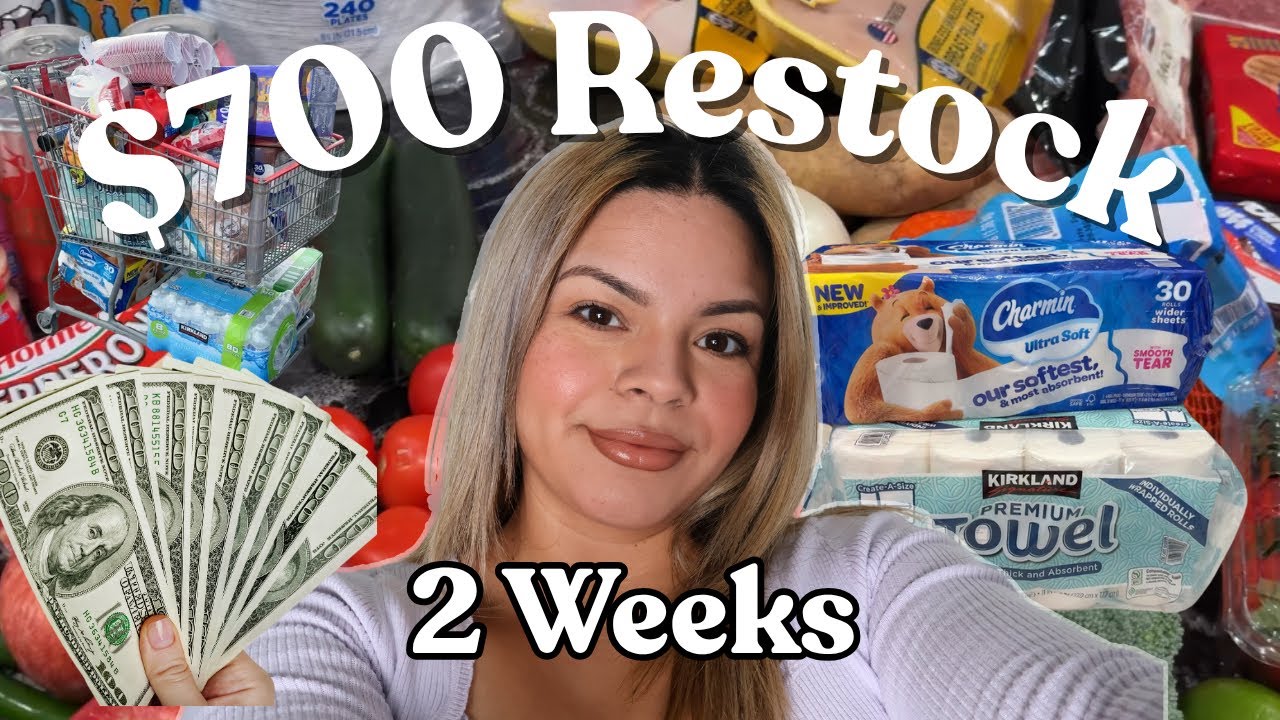 $700 Grocery Haul & Restock for a Family of 4