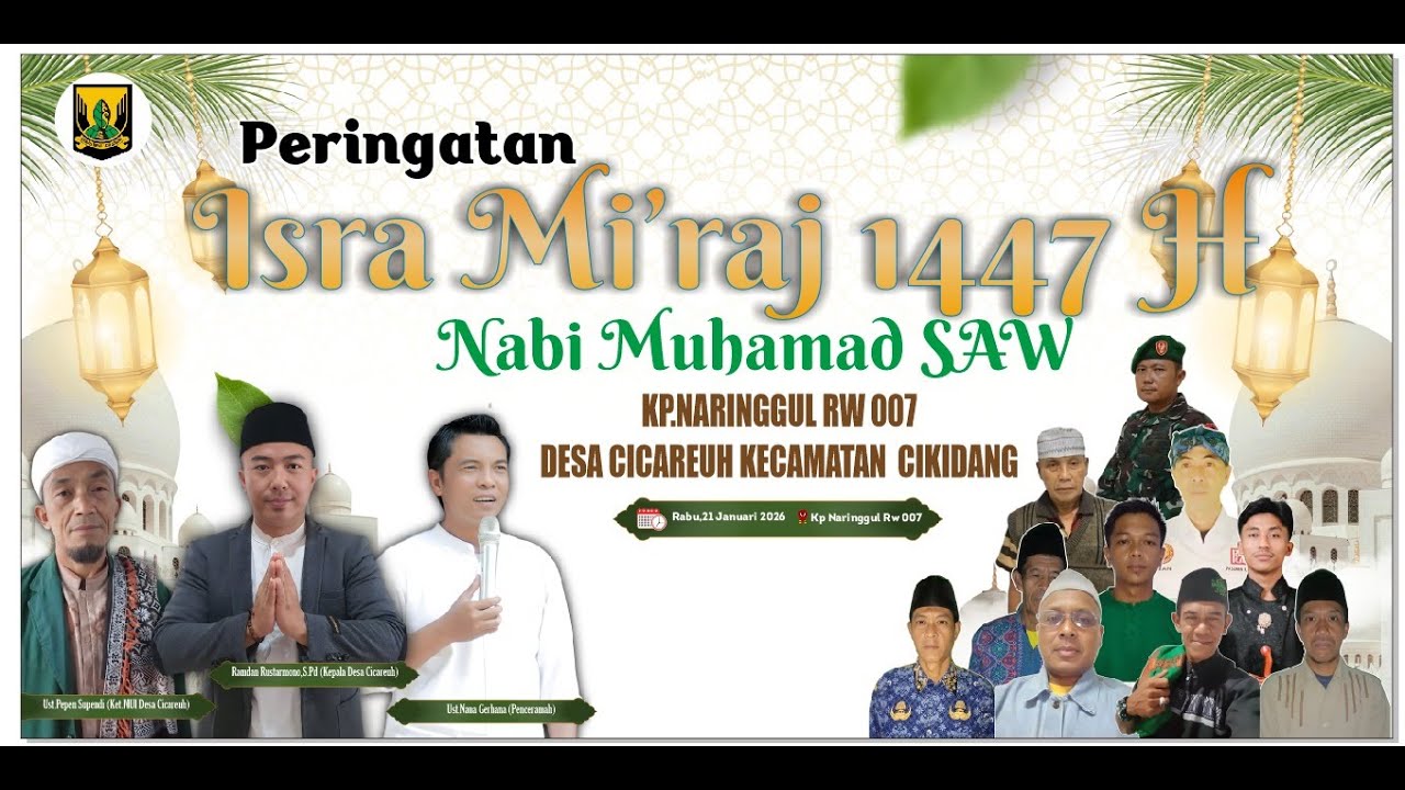 Live Ust. NANA GERHANA - Isra Mi'raj Nabi Muhammad SAW 