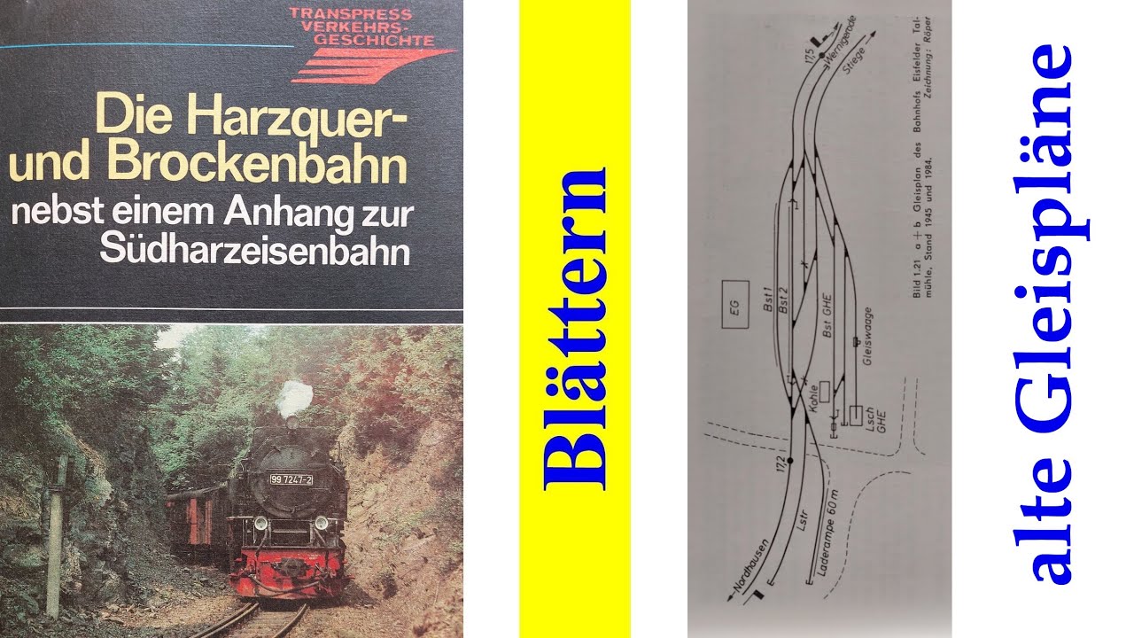 Harzquer- und Brockenbahn - Gleispläne der Bahnhöfe