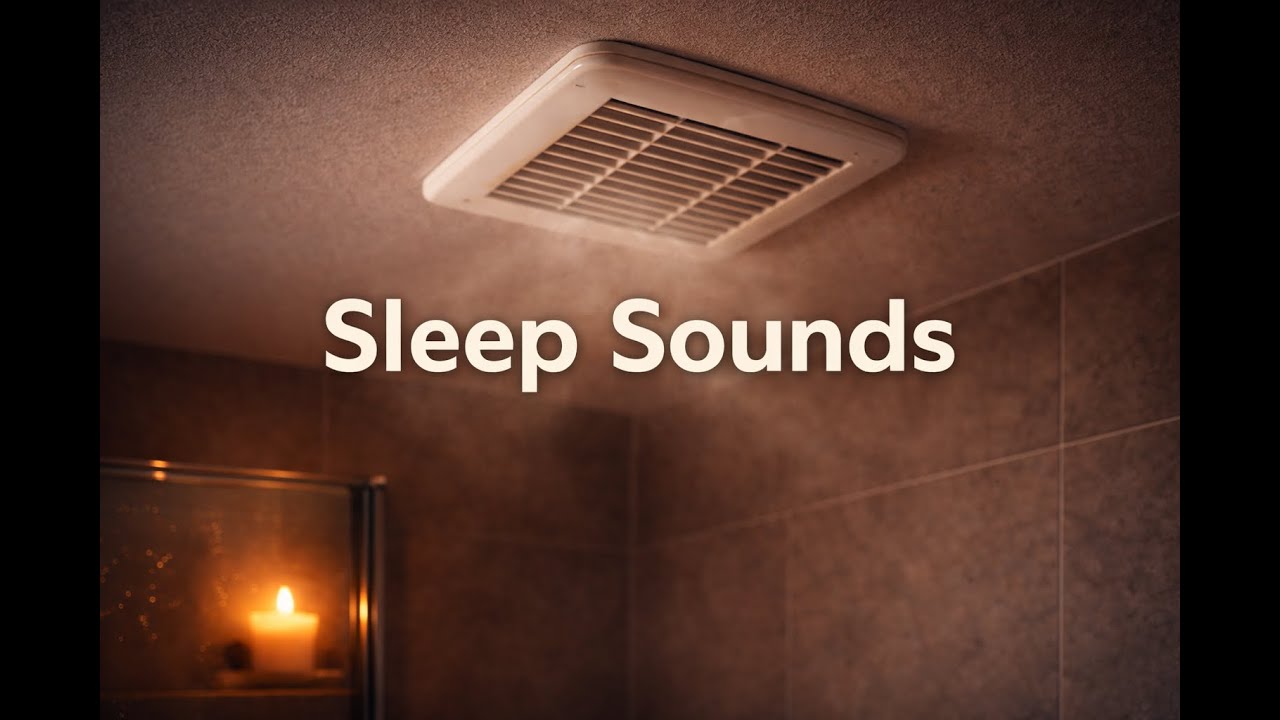 Bathroom Vent Fan White Noise for Sleep & Focus | 8 Hours | No Music