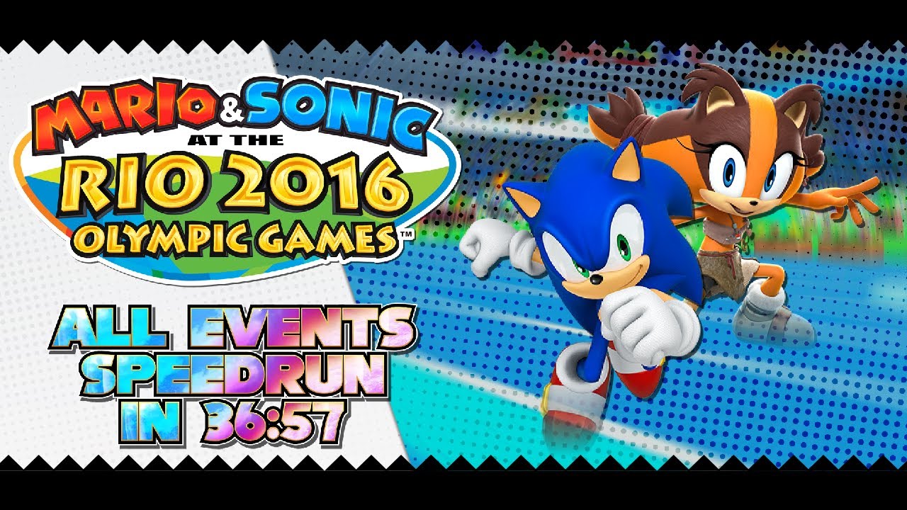 Mario & Sonic at the Rio 2016 Olympic Games (Wii U) ✪ All Events (Console) Speedrun in 36:57