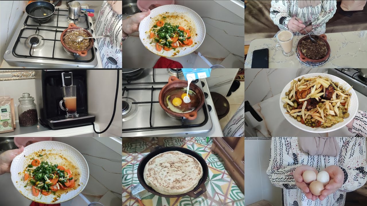 روتين صباحي شاركت مع فطور☕ صحي ريفي دائما الطاقة الايجابية 👌