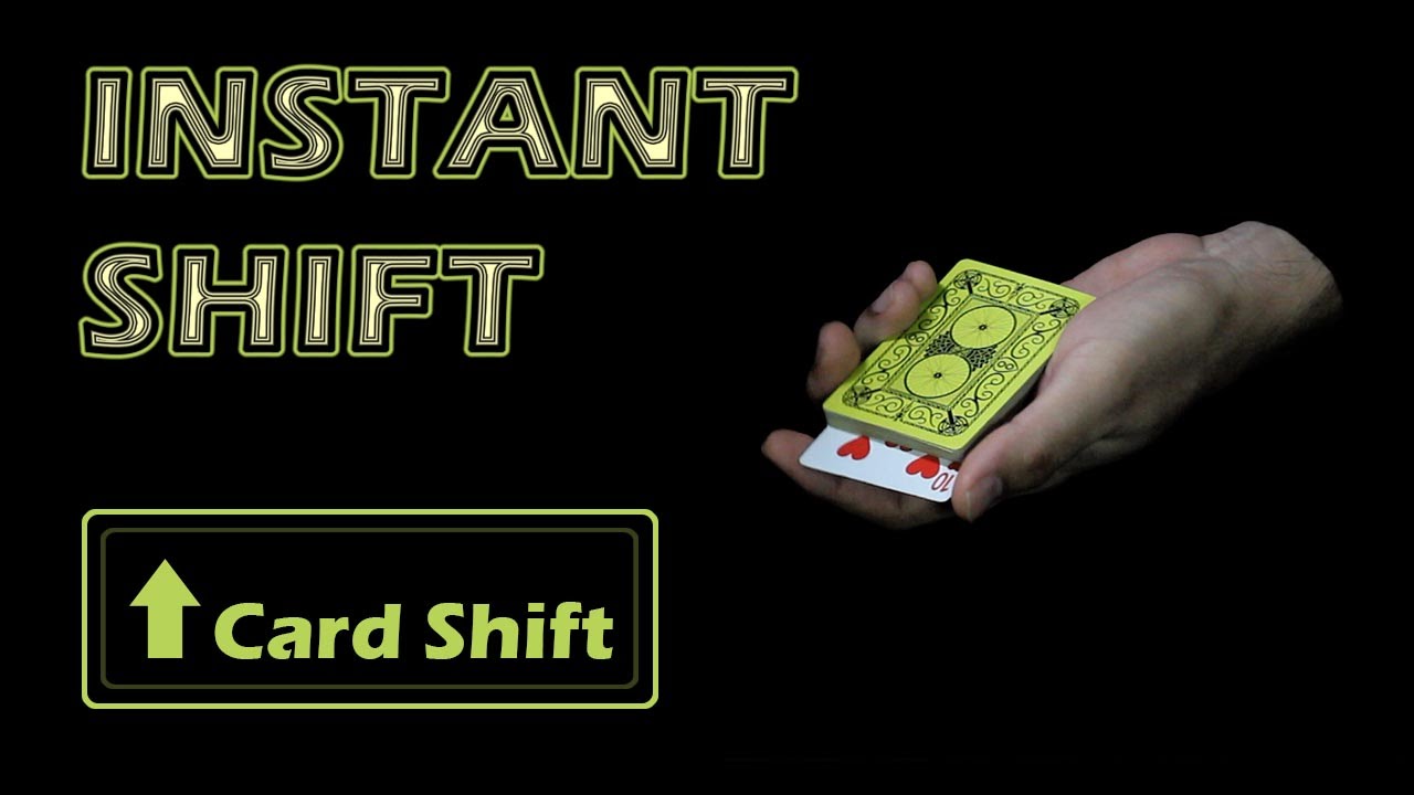 One hand card shift - Instant Card Shift Tutorial