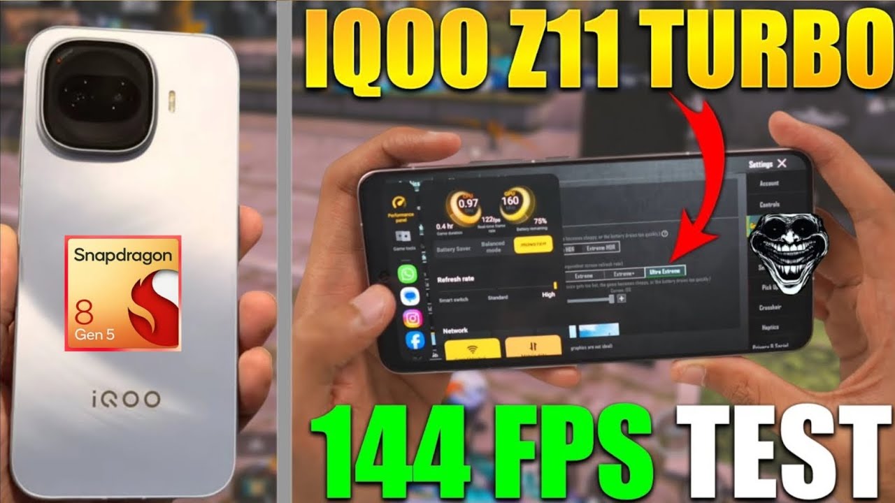 iQOO Z11 Turbo - 120 FPS BGMI 4.2 Update Test 🔥 iQOO Z11Turbo BGMI Gaming Test🔥