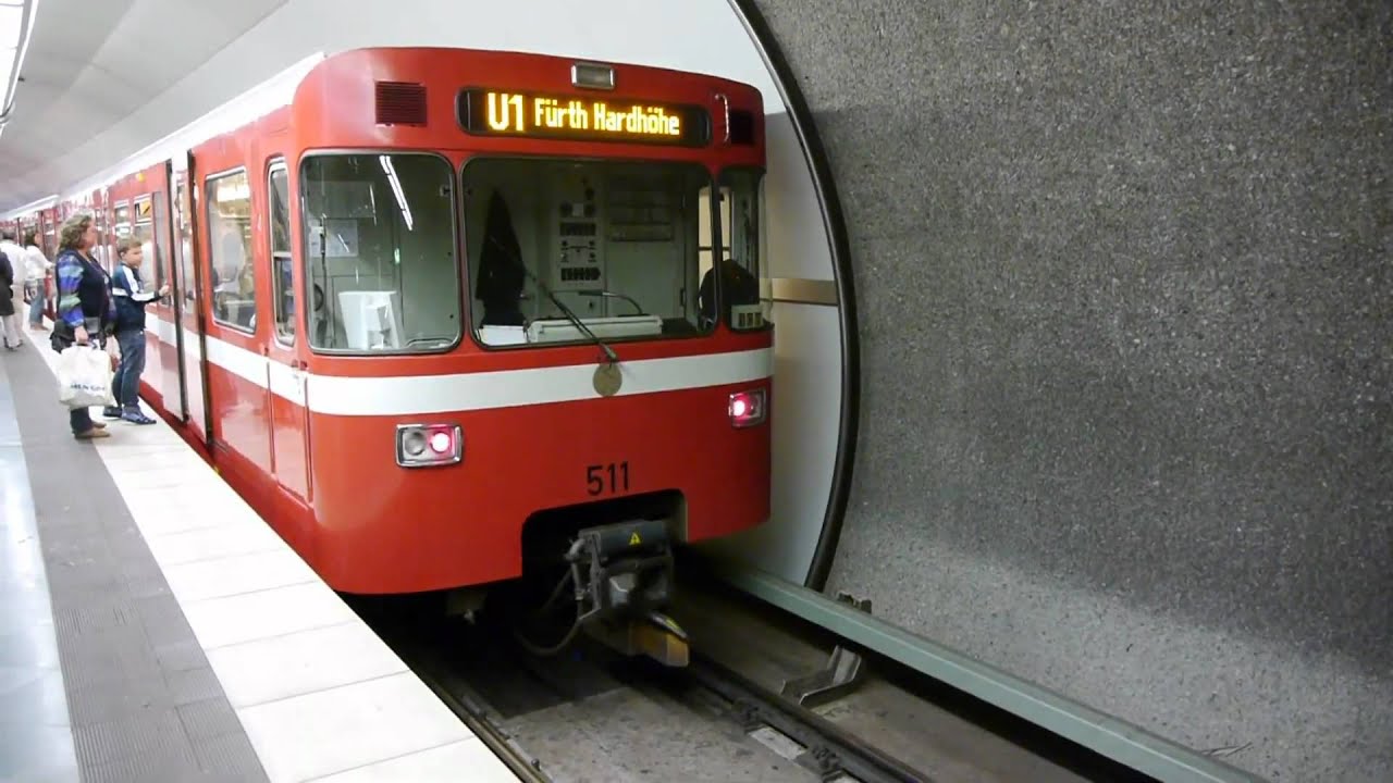 U-Bahn Nürnberg Bahnhof Fürth Rathaus U1 [HD]