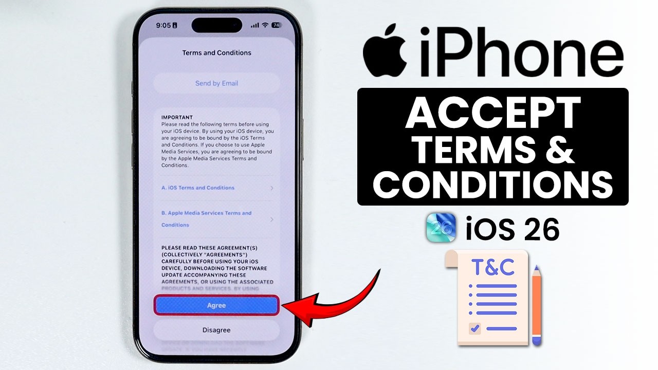 iOS 26 - How to Accept Terms and Conditions on iPhone