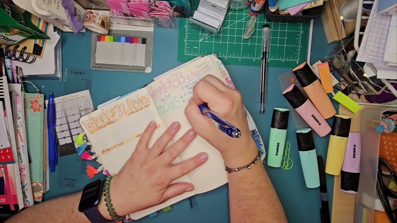 Moleskine LG Daily: my weekly review and set-up