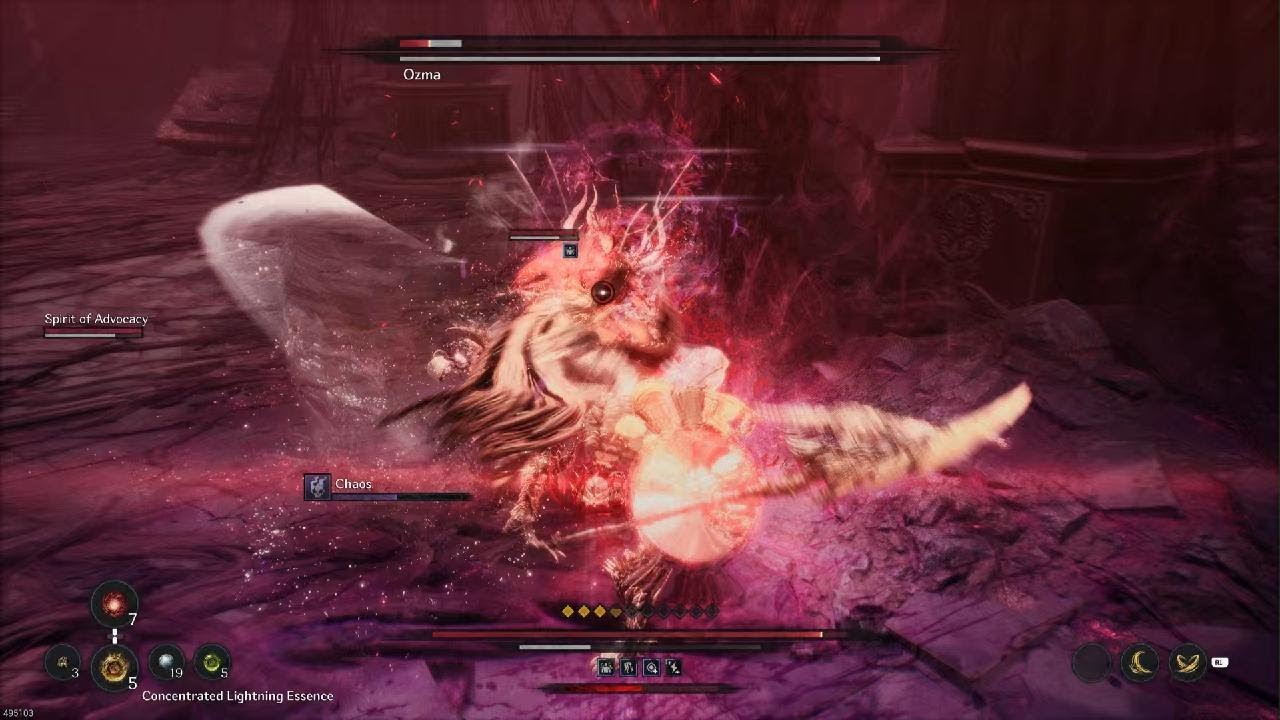 The First Berserker: Khazan beat Ozma first phase EASILY fair and Square! Lightning imbue
