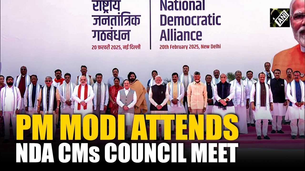 PM Modi attends NDA CMs council meet in national capital