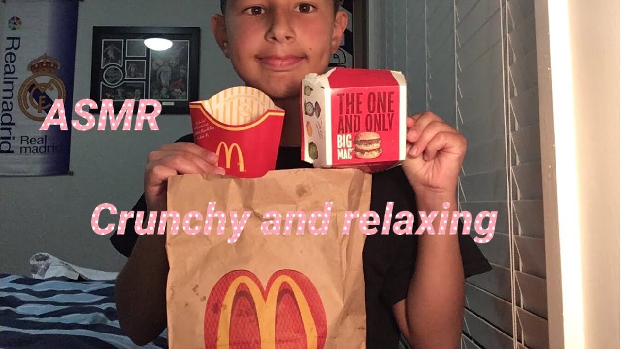 ASMR eating BIG MAC, McDonalds| crunchy and relaxing sounds