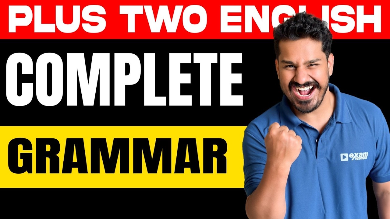 Plus Two Public Exam | English | Complete Grammar | Exam Winner