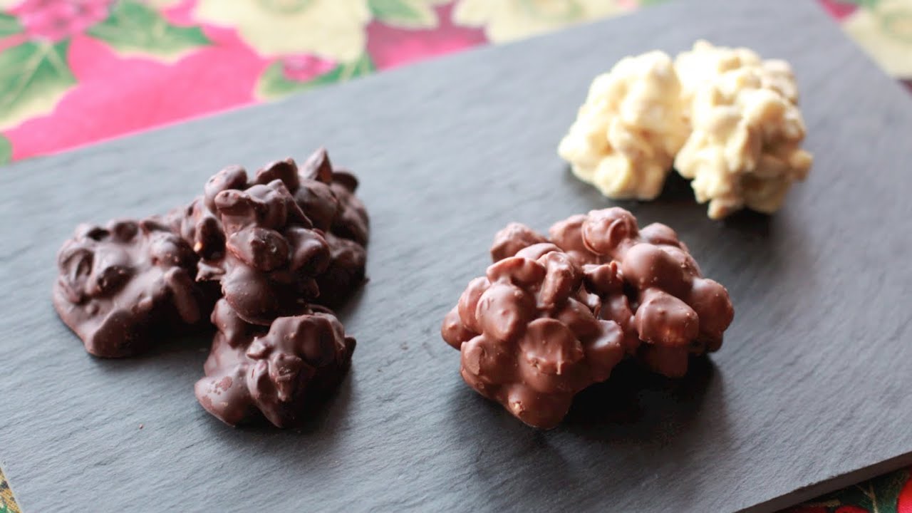Rocas de chocolate - Recetas de Postres Fáciles