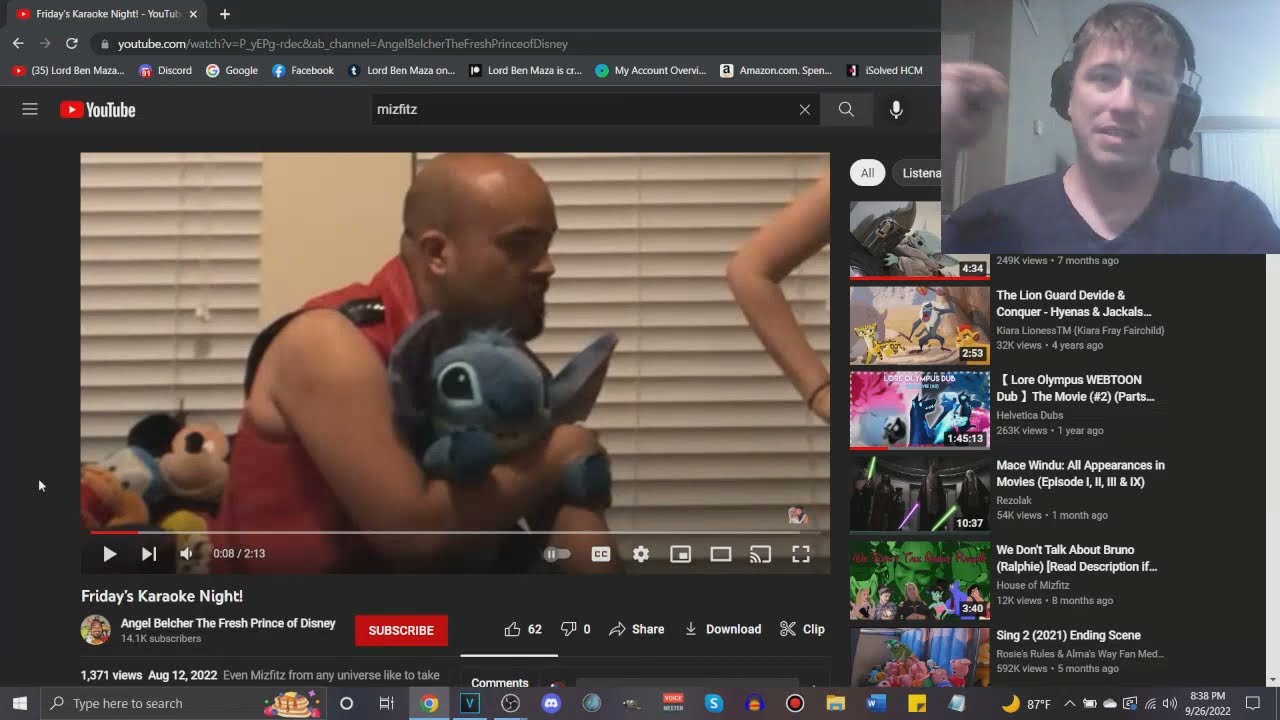 Ben Maza Reacts: The Mizfitz Karaoke Night....WHY DO I TORTURE MYSELF?!?!?!