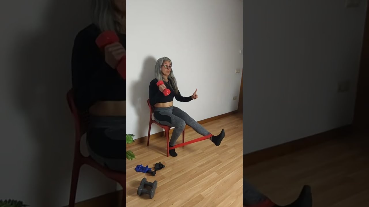 🚀¡Tonifica sentada en una silla. 🤗🪑💪