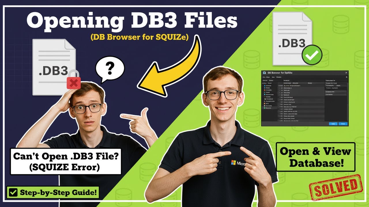 Opening DB3 Files (DB Browser for SQLite)