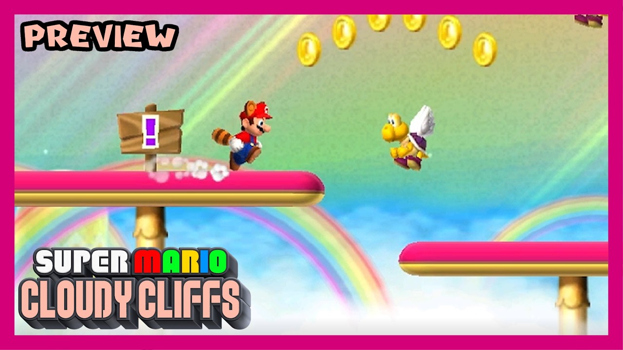 Super Mario Cloudy Cliffs - Preview 1 | Level - 1 (Updated)