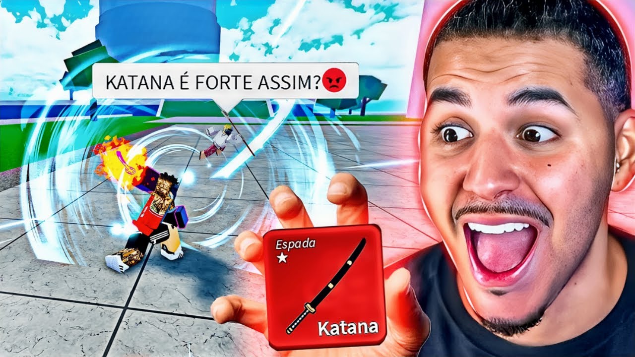 DEIXEI minha KATANA INICIAL MITICA pra CAÇAR BOUNTY no Blox fruits 🔥😳