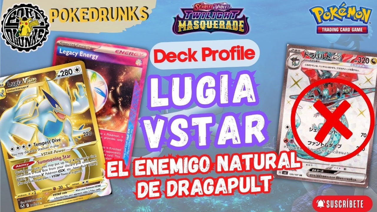 Pokemon TCG Twilight Masquerade Lugia Vstar Deck Profile | El mata dragapult