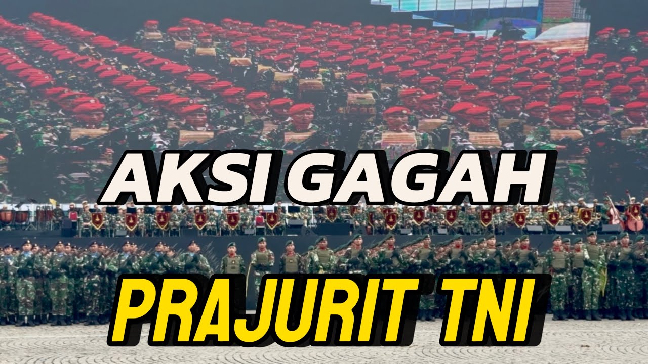 Gladi Kotor Upacara HUT TNI ke-80 di Monas | Prajurit TNI, Drumband, & Pengawalan Presiden