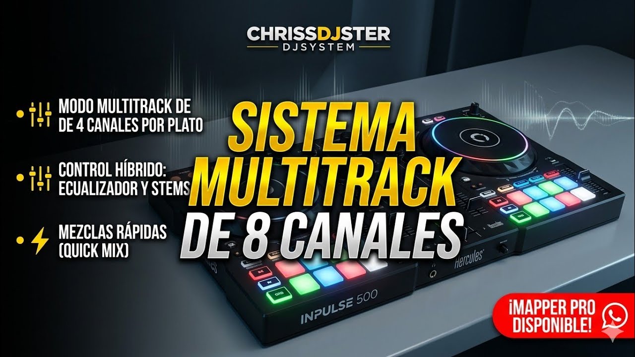 Multitrack Hercules Impulse 500 virtual dj 2025
