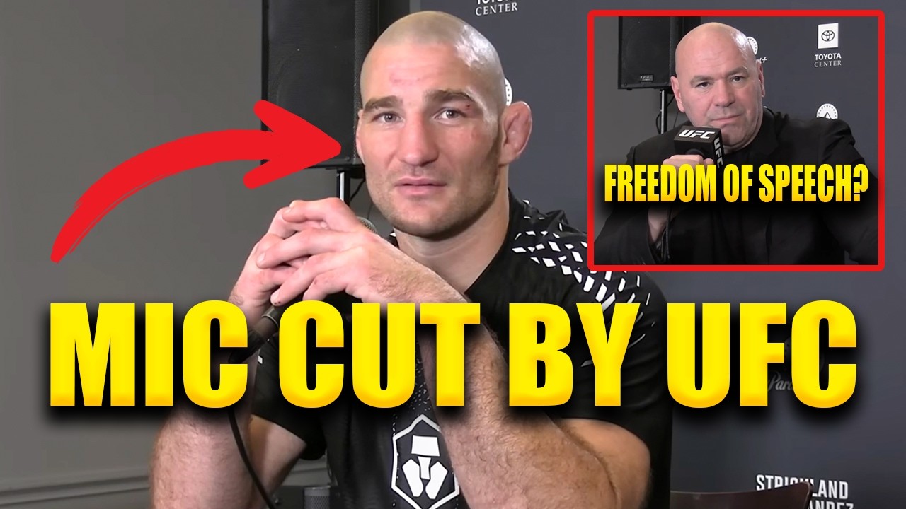 UFC Abruptly Cuts Sean Strickland’s Mic at Chaotic Presser