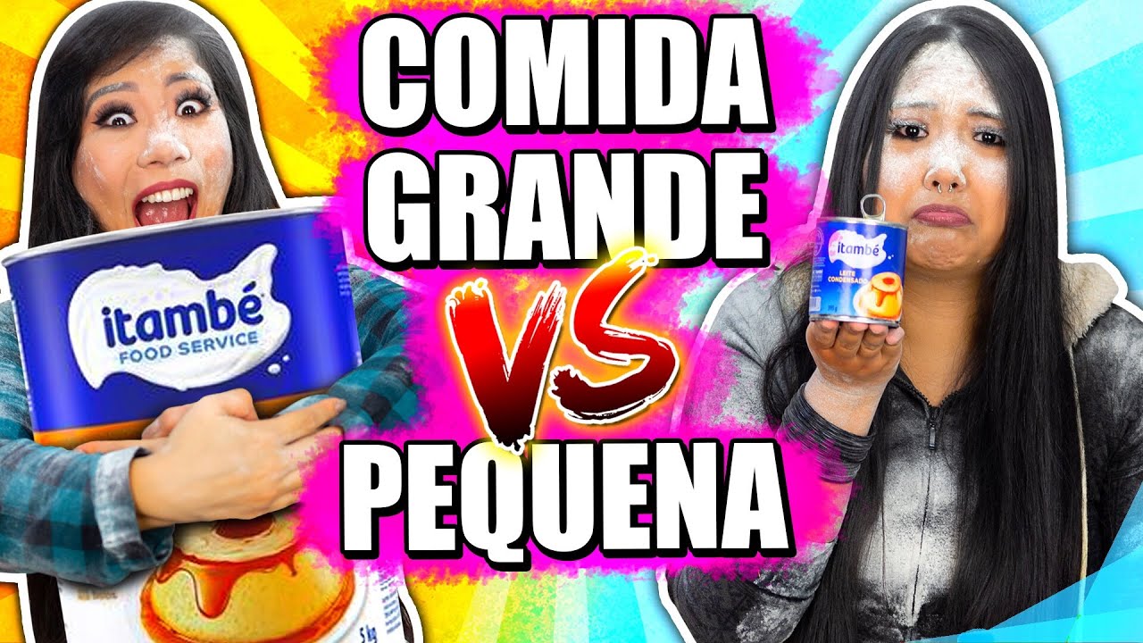COMIDA GRANDE VS PEQUENA | Blog das irmãs
