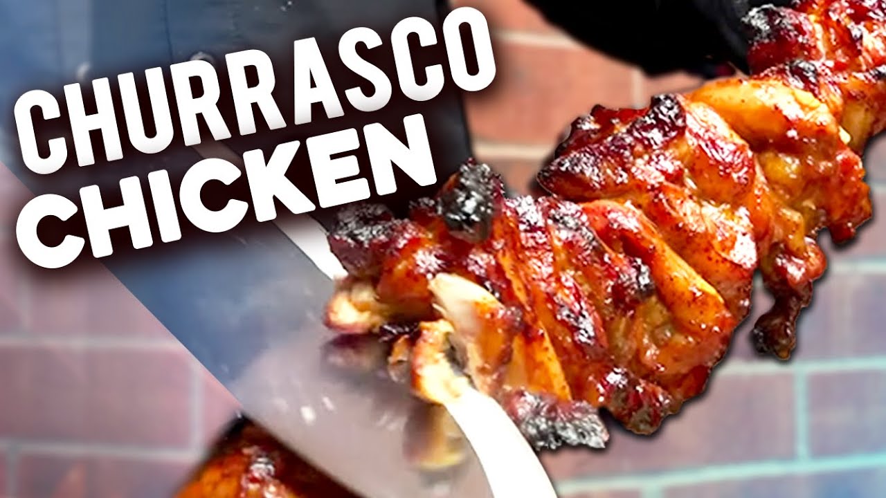 Churrasco Chicken Using the Carson Rodizio - Lemon Honey Garlic Chicken Thighs