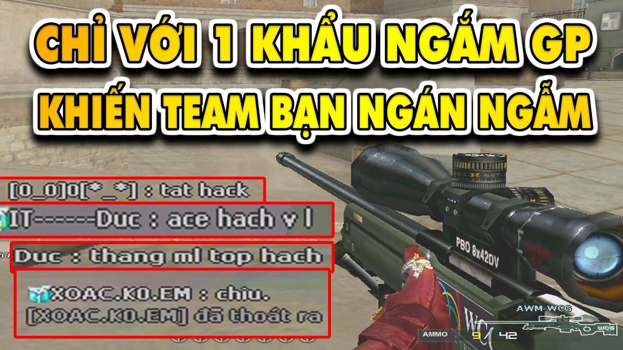►AWM WCG - Chỉ với khẩu ngắm GP cũng đủ khiến cho team bạn ngán ngẩm  ✔ Tú Lê
