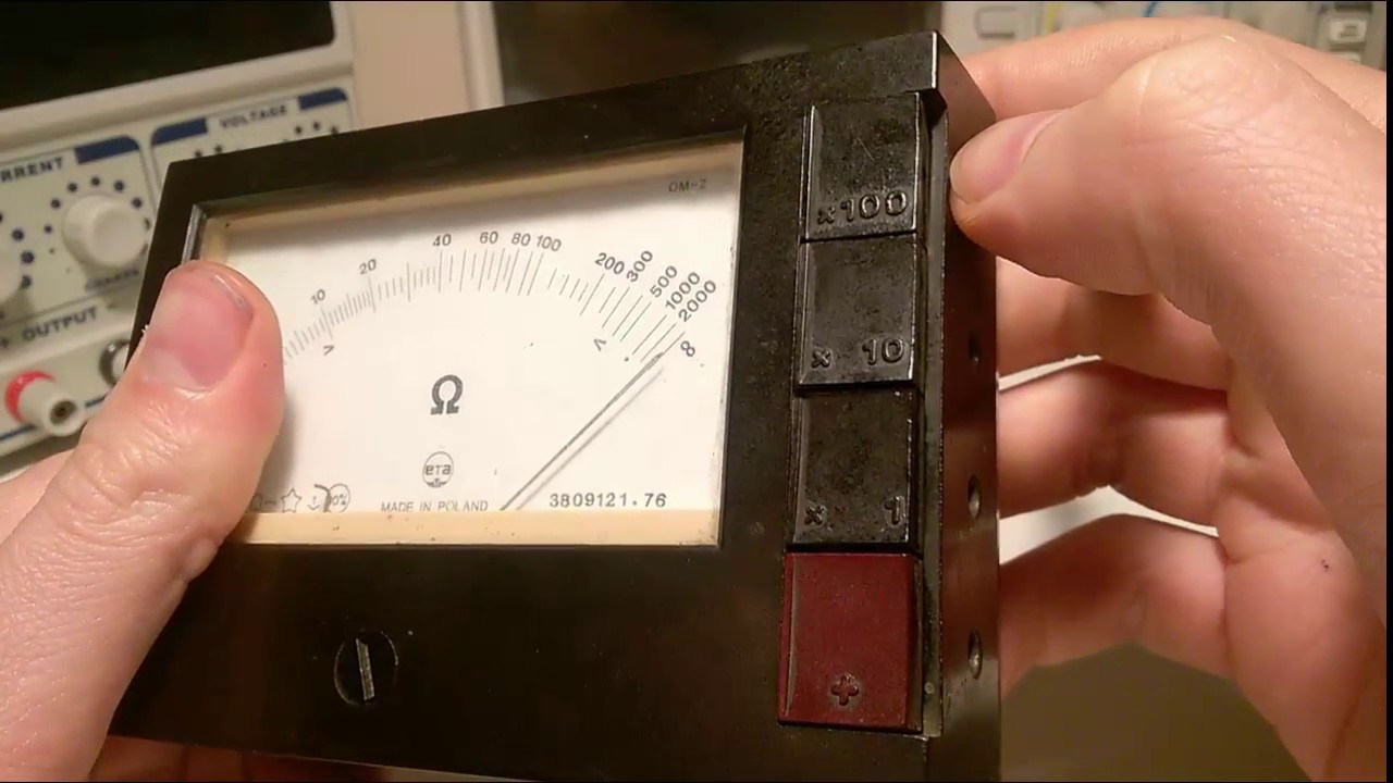 Omomierz OM-2 z 1976r. [Resistance meter OM-2]
