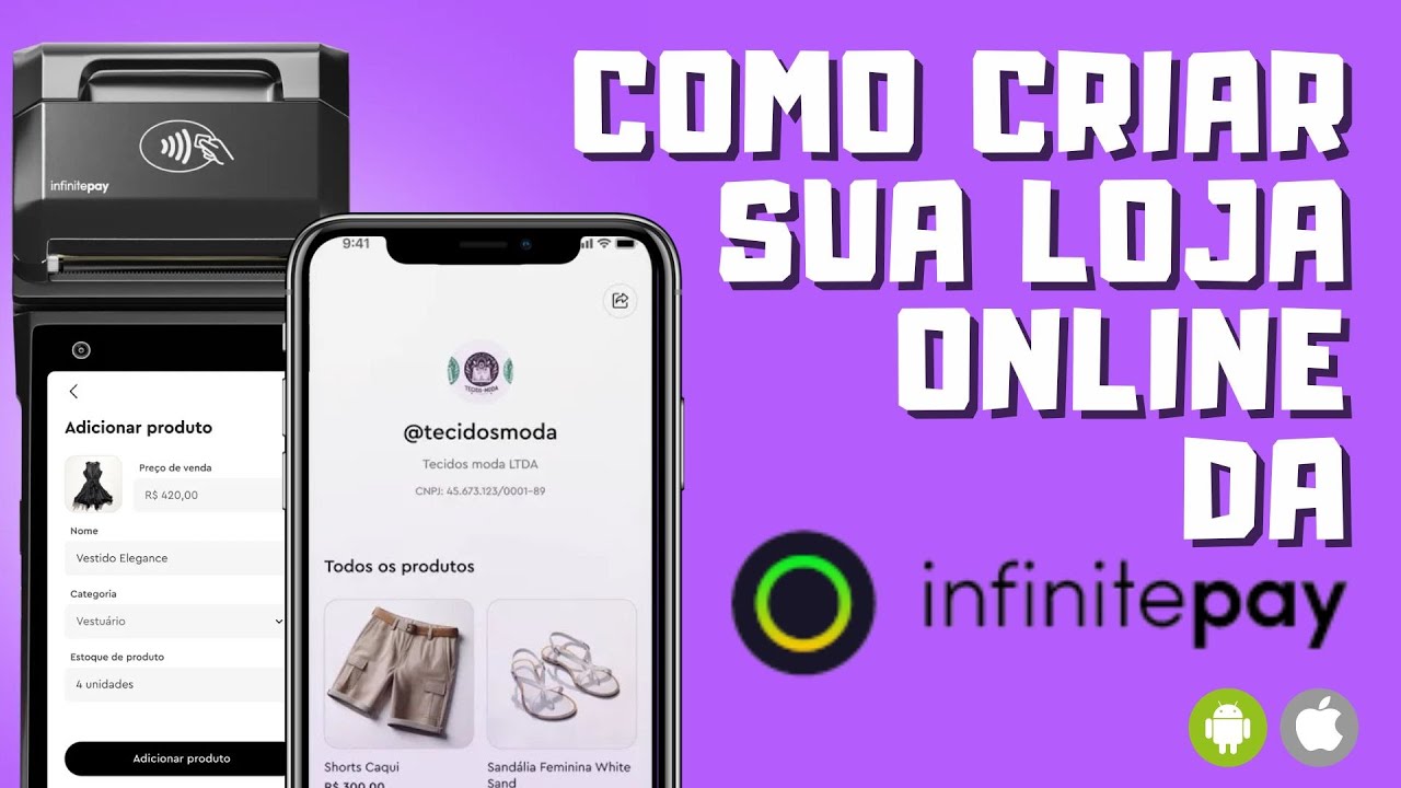 COMO CADASTRAR UM PRODUTO E CRIAR UMA LOJA ONLINE NA INFINITEPAY