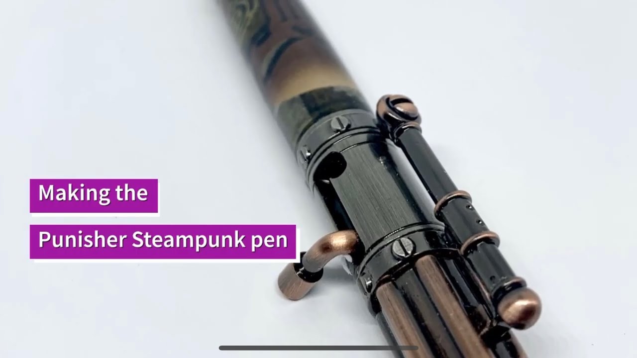 Pen Turning - Steampunk Punisher