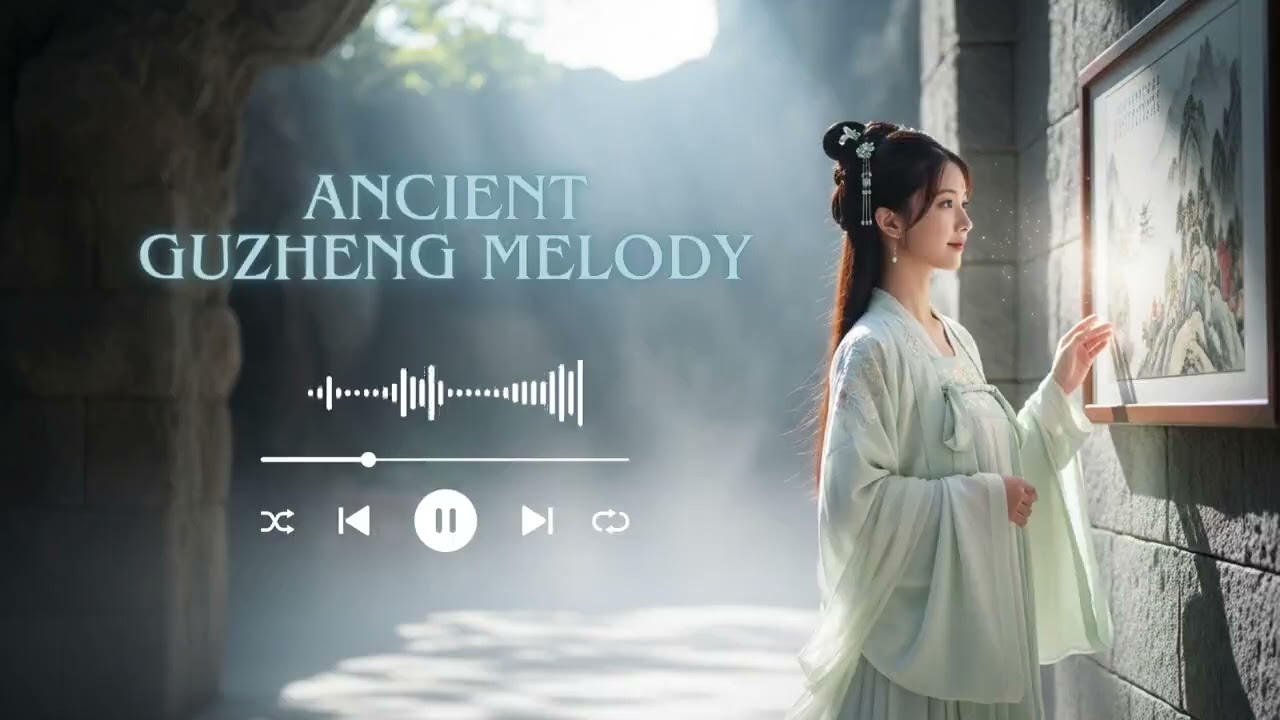 Minimalist Chinese Guzheng Instrumental Tea House Calm 1 Hour