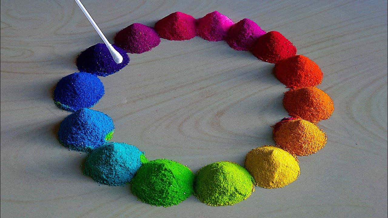 #1875 satisfying video | sand art | navratri rangoli designs | diwali rangoli design