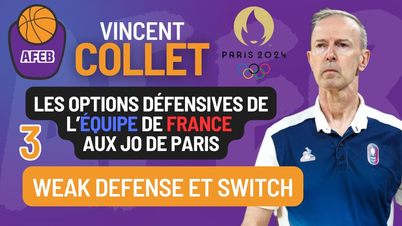 🇫🇷 Weak defense & switch : Options défensives de la France aux JO 2024 🥈 Vincent Collet