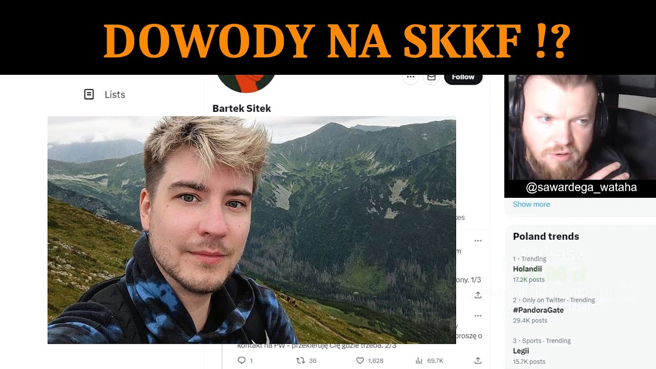 WARDĘGA CZYTA OŚWIADCZENIE BARTKA SITEK , KTORY MA DOWODY NA SKKF 'A . PANDORA GATE