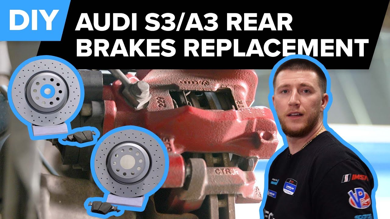 Замена задних тормозных колодок и ротора Audi S3 своими руками (Audi MQB A3, S3, TT 2015-2020)