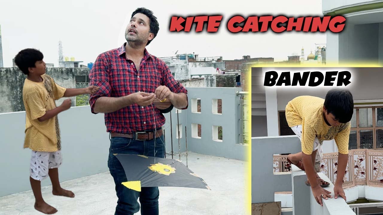 Kite Catching Ki Jagah Video ban Gayi Manjha Looting Ki | Manjha Looting | Kite Catching